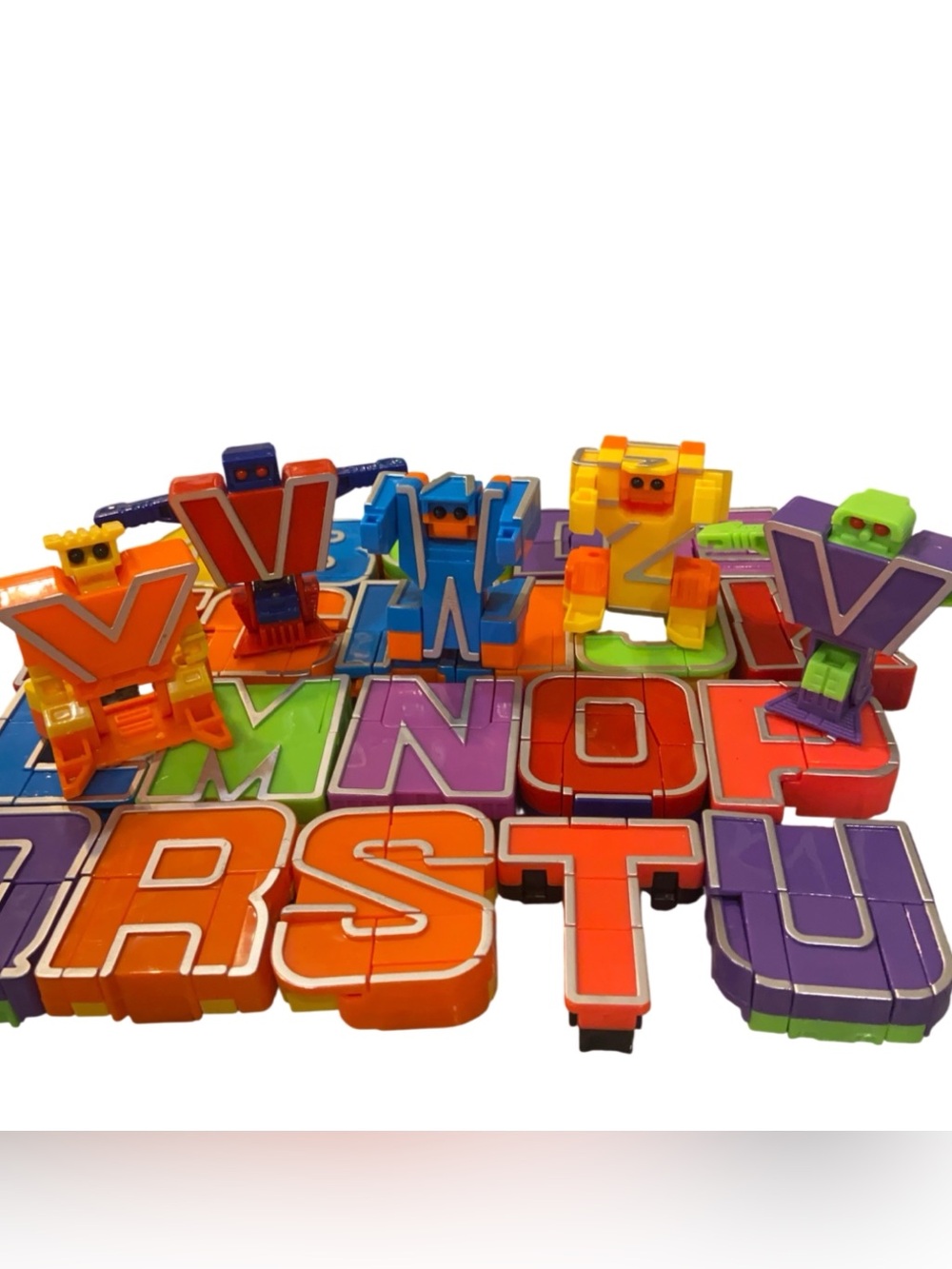 Alphabet Robot Transformers W/ Storage Box Educational Toy 26 Letters Multicolor - Picture 4 of 9